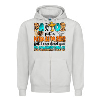 Dove Grey Pastor not a miracle worker Zipper Hoodie - MaliasSmallBusiness
