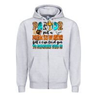 Heather Grey Pastor not a miracle worker Zipper Hoodie - MaliasSmallBusiness