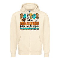 Sandshell Pastor not a miracle worker Zipper Hoodie - MaliasSmallBusiness