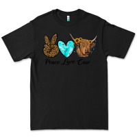 Black peace love cow Premium Tee - RanaPortraitStore
