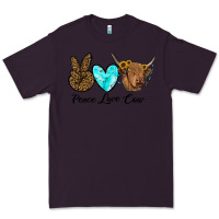 Plum peace love cow Premium Tee - RanaPortraitStore