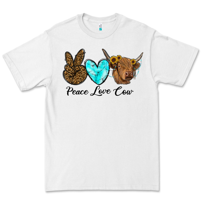 Peace Love Cow Premium Tee by RanaPortraitStore | Teevron