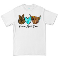 White peace love cow Premium Tee - RanaPortraitStore