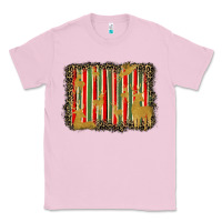 Bubblegum Pink christmas reindeers leopard background Classic Tee - BarkalooDesign