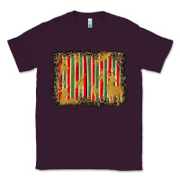 Plum christmas reindeers leopard background Classic Tee - BarkalooDesign