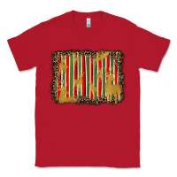 Red christmas reindeers leopard background Classic Tee - BarkalooDesign