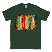 Sports Green christmas reindeers leopard background Classic Tee - BarkalooDesign