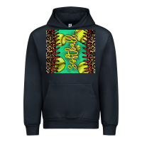 Navy Softball leopard tumbler Urban Hoodie - HowdyJamesFarm