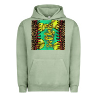 Pigment Oil Green Softball leopard tumbler Urban Hoodie - HowdyJamesFarm
