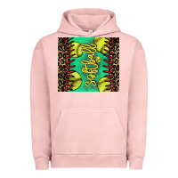 Pigment Salmon Softball leopard tumbler Urban Hoodie - HowdyJamesFarm