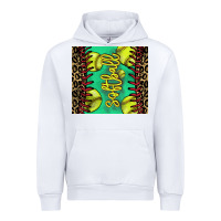 White Softball leopard tumbler Urban Hoodie - HowdyJamesFarm
