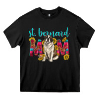 Black western st bernard mom Heavy Core Tee - texasbilliewilder