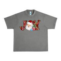 Joy Christmas Santa Urban Heavy Tee | Teevron