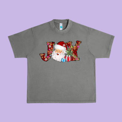 Joy Christmas Santa Urban Heavy Tee Designed By Adodesignshop