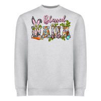 Heather Grey blessed mama easter Heavyweight Sweatshirt - BarkalooDesign