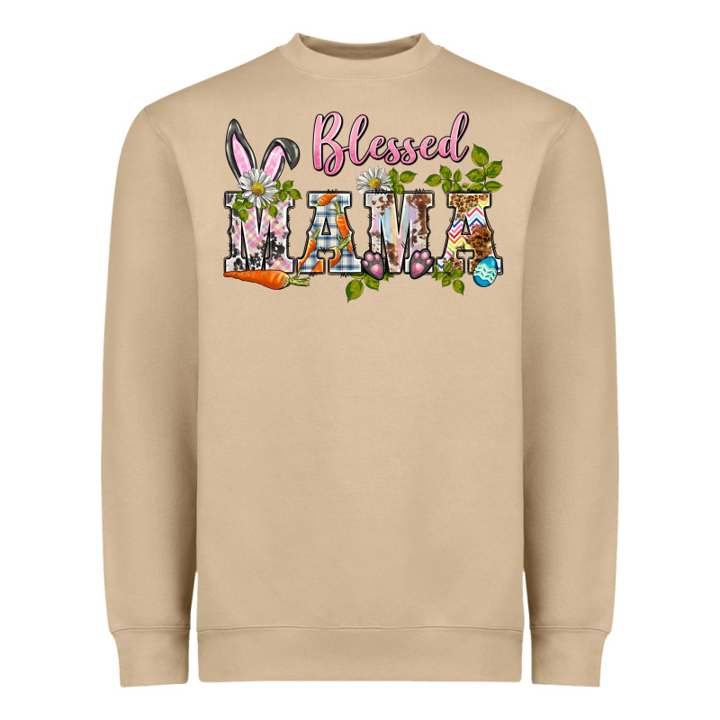 Blessed Mama Easter Heavyweight Sweatshirt by BarkalooDesign | Teevron
