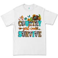 White a country girl can survive Premium Tee - Zillion Design Studio