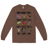 Chestnut god says i am hunting Long Sleeve Tee - MaliasSmallBusiness