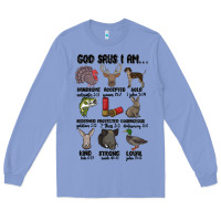 Colony Blue god says i am hunting Long Sleeve Tee - MaliasSmallBusiness