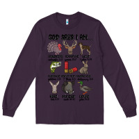 Plum god says i am hunting Long Sleeve Tee - MaliasSmallBusiness