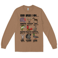 Toasted Coconut god says i am hunting Long Sleeve Tee - MaliasSmallBusiness