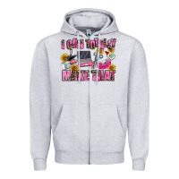 Heather Grey i can totally make that Zipper Hoodie - MaliasSmallBusiness