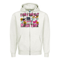 Oatmeal Heather i can totally make that Zipper Hoodie - MaliasSmallBusiness