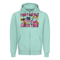 Seafoam i can totally make that Zipper Hoodie - MaliasSmallBusiness