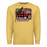 Antique Gold Merry Christmas Truck Premium Sweatshirt - Bettercallsaul
