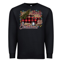 Black Merry Christmas Truck Premium Sweatshirt - Bettercallsaul