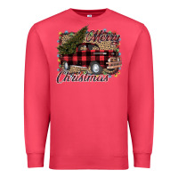 Cardinal Merry Christmas Truck Premium Sweatshirt - Bettercallsaul