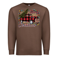 Merry Christmas Truck Premium Sweatshirt | Teevron