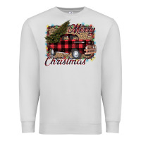 Dove Grey Merry Christmas Truck Premium Sweatshirt - Bettercallsaul