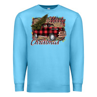 Ocean Blue Merry Christmas Truck Premium Sweatshirt - Bettercallsaul