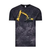 Cloud Black excavator Vintage Tee - Artiststas