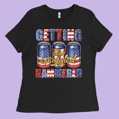Getting Star Spangled Hammared Ladies Tee Designed By Texasbilliewilder