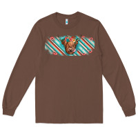 Chestnut cow floral Long Sleeve Tee - JahusDesignShop