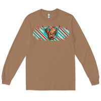 Toasted Coconut cow floral Long Sleeve Tee - JahusDesignShop