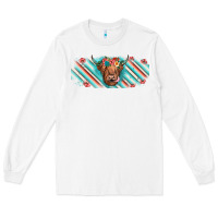 White cow floral Long Sleeve Tee - JahusDesignShop
