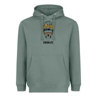 Sage Glitter Patterned Leopard Mom Skull Heavyweight Hoodie - Bettercallsaul