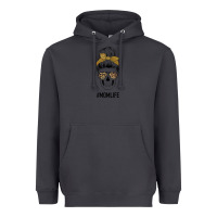 Smoke Glitter Patterned Leopard Mom Skull Heavyweight Hoodie - Bettercallsaul