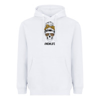 White Glitter Patterned Leopard Mom Skull Heavyweight Hoodie - Bettercallsaul