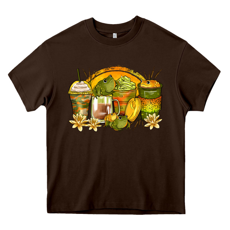 Frog Coffee Cups Heavy Core Tee by Zillion Design Studio | Teevron