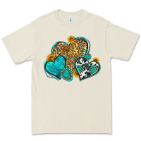 Bone western turquoise hearts Premium Tee - Zillion Design Studio