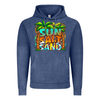 Vintage Denim sun salt sand summer Vintage Hoodie - Jasminsmagicworld