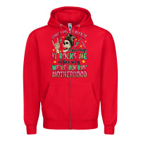 Red some days i rock it some days it rocks me Zipper Hoodie - MaliasSmallBusiness