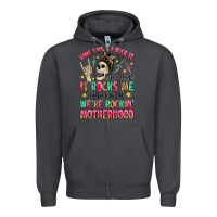 Smoke some days i rock it some days it rocks me Zipper Hoodie - MaliasSmallBusiness