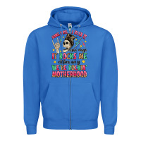 True Royal some days i rock it some days it rocks me Zipper Hoodie - MaliasSmallBusiness