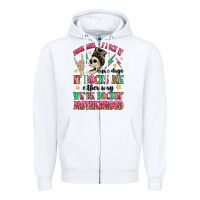 White some days i rock it some days it rocks me Zipper Hoodie - MaliasSmallBusiness