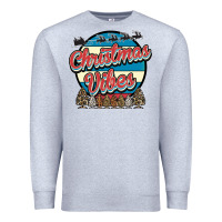 Heather Grey Christmas Vibes Premium Sweatshirt - Bettercallsaul